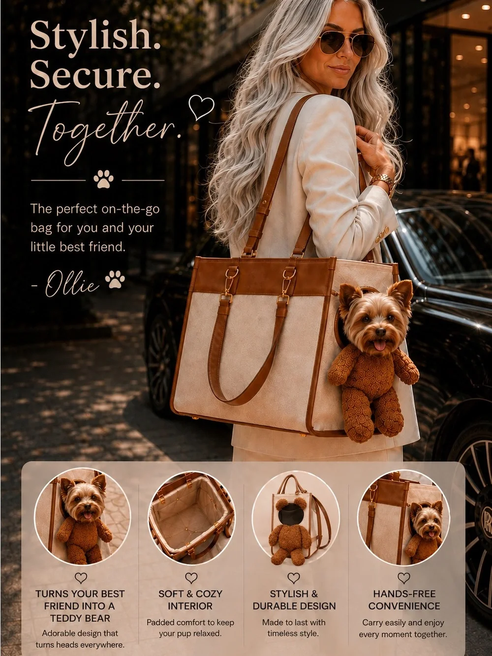 Viral peek-a-Boo Dog & Cat Tote for Small/Medium Pets Travel Carrier with Leash
